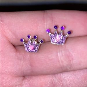 Crown earrings